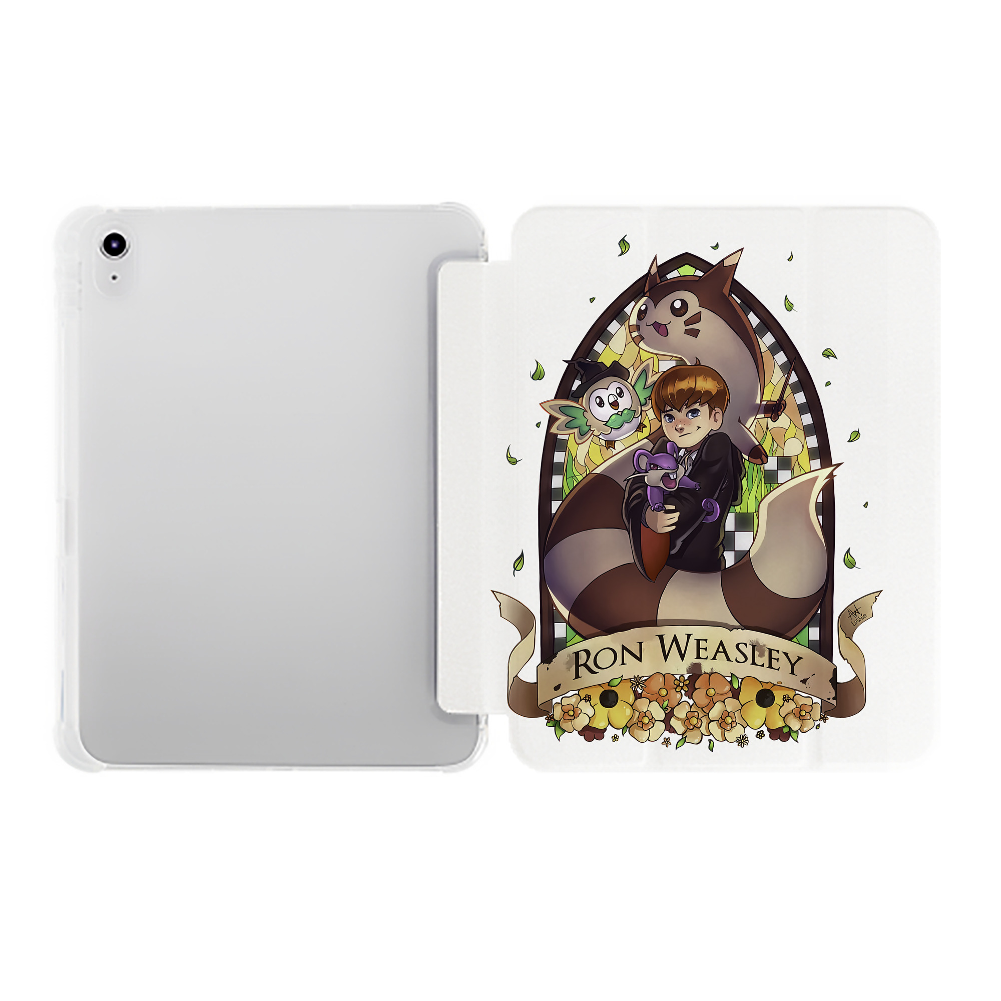 （画像用） Harry Potter ハリー・ポッターシリーズ IPad ケース ペン収納付き 三つ折りスタンド PUレザー×シリコン 対応機種9.5/10.5/10.9インチ